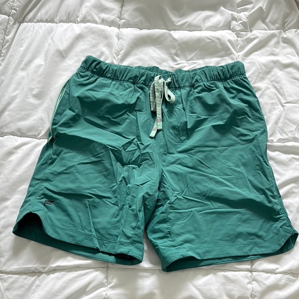 Teal Drawstring Shorts